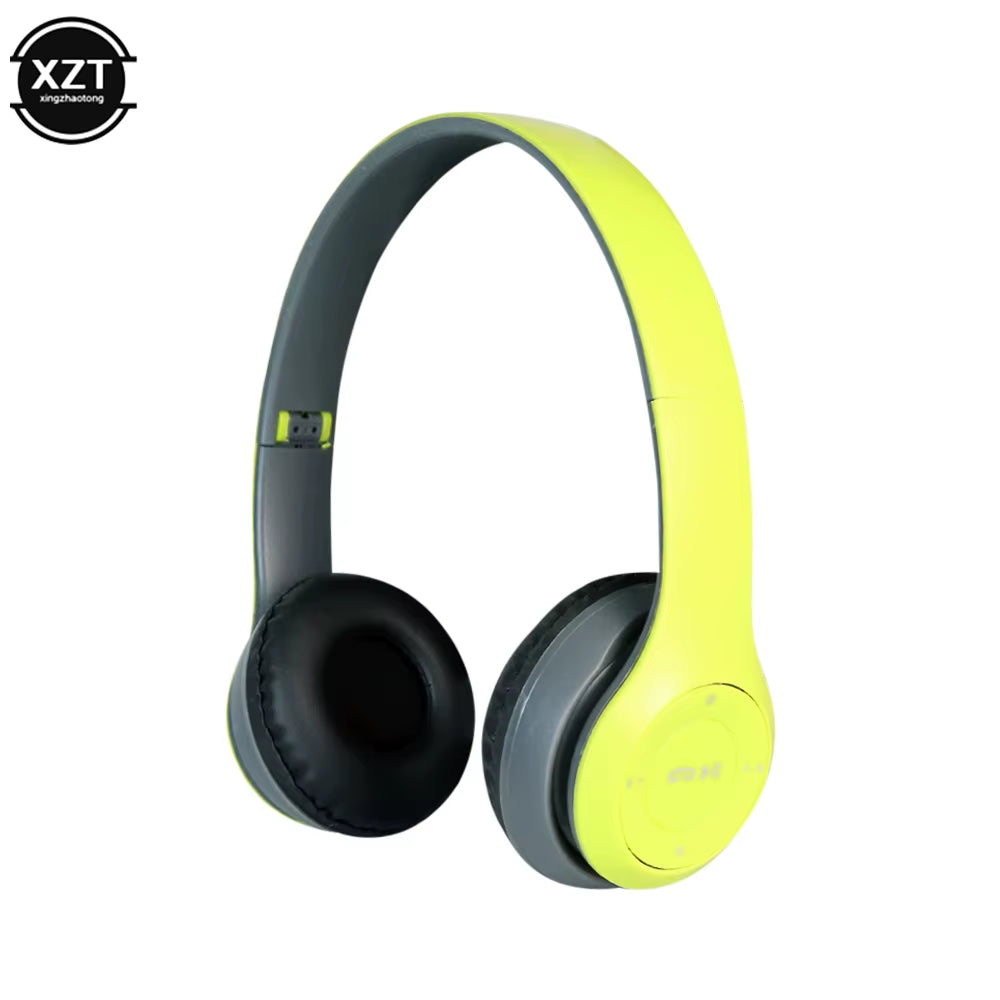 P47 Bluetooth Headset Fone De Ouvido Sem Fio Wireless Headphone over Ear Music Handsfree Earphone with Microphone for Men Women