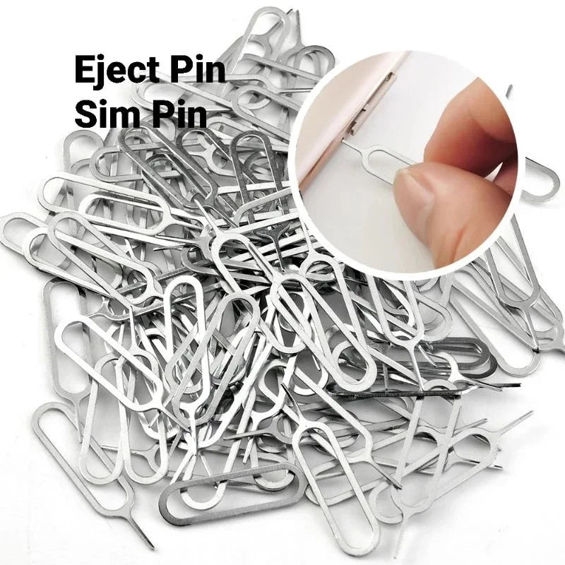 100/1PCS SIM Card Tray Eject Pin Ejector Removal Tool Compatible for Iphone Ipads Samsung Xiaomi Huawei SIM Card Opener Needle