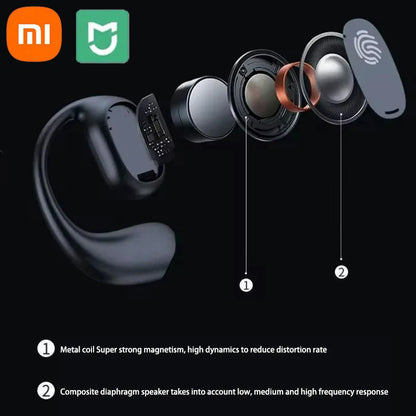 Xiaomi Bone Conduction Earphones Bluetooth5.3 Wireless Sports Earbuds Hifi 9D Stereo Waterproof Touch Control Noise Reduction